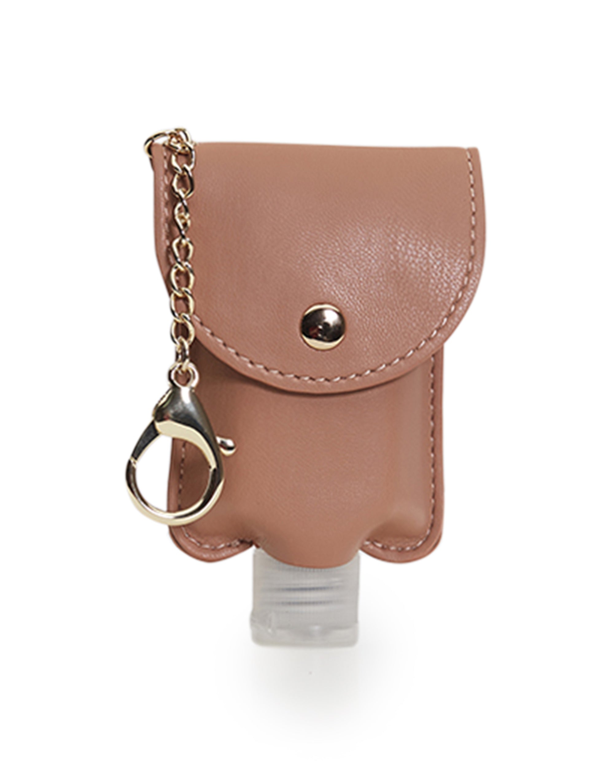 Hand Sanitizer + Vegan Leather Key Chain