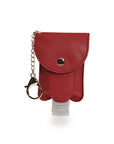 Hand Sanitizer + Vegan Leather Key Chain