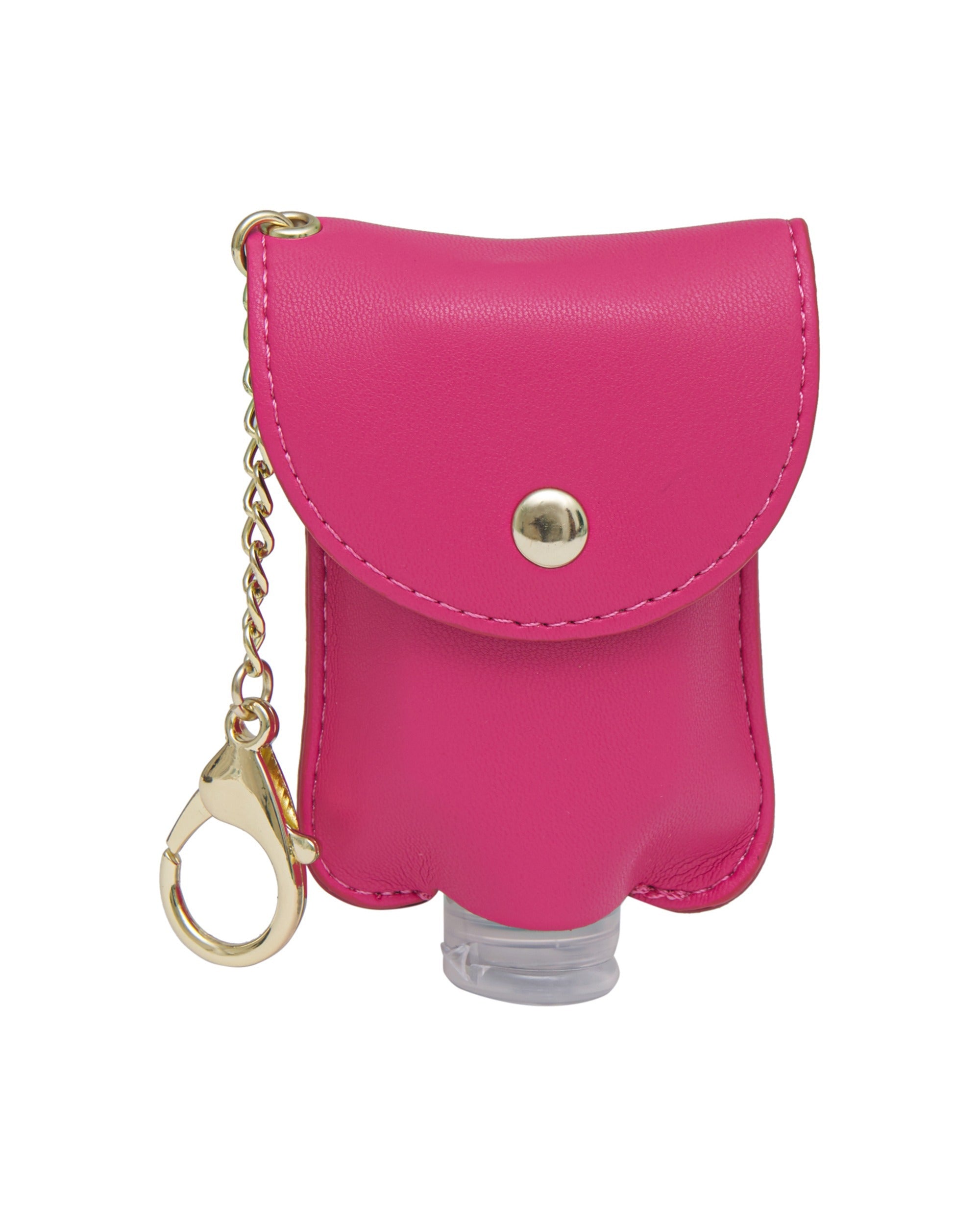 1pc Random Color Mini Hand Sanitizer Bottle With Protective Pu Cover  Keychain, Perfume Bottle Keychain, Mini Bag Pendant | SHEIN USA
